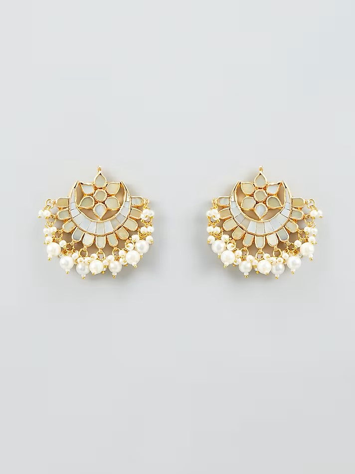 Fiza Mother of Pearl Necklace Set with Tika