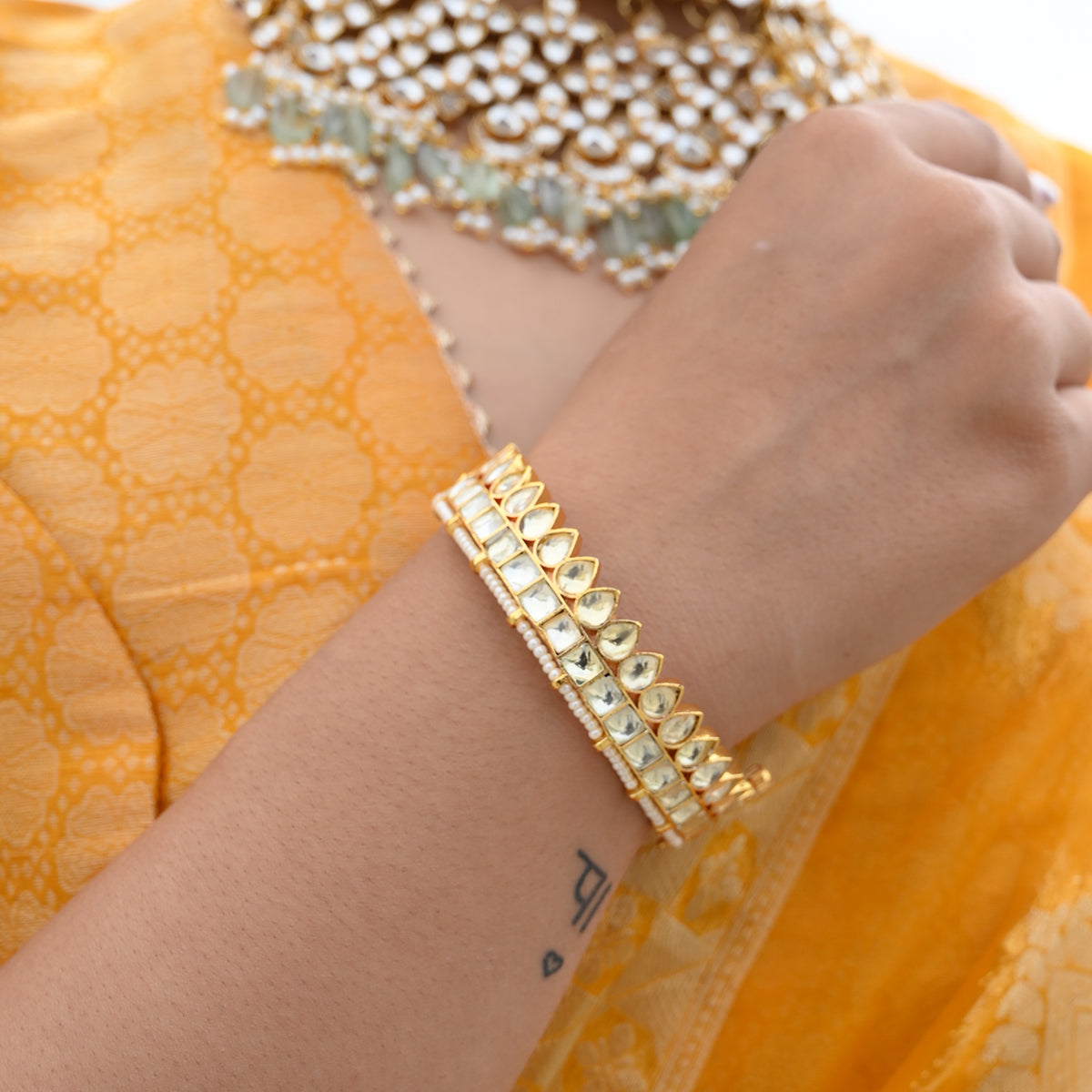 Sadira Jadau Kundan Bangles