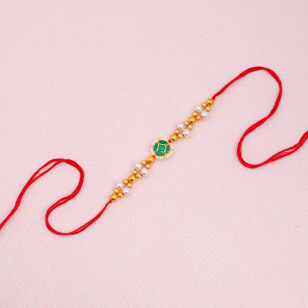 Kavyam Gold Plated Kundan Rakhi