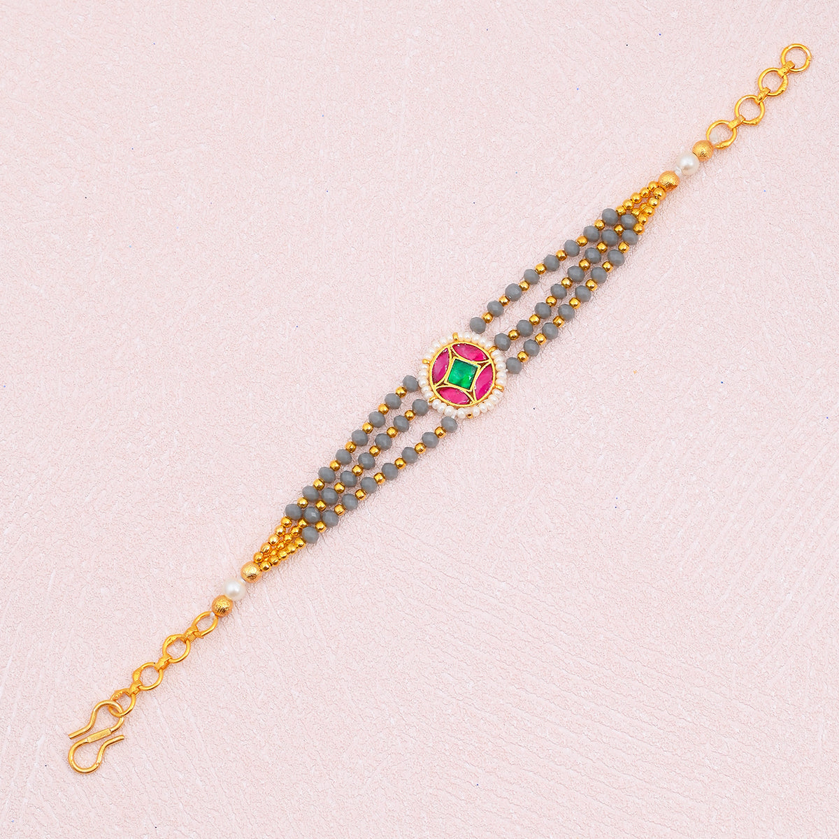 Champakam Kundan Bracelet