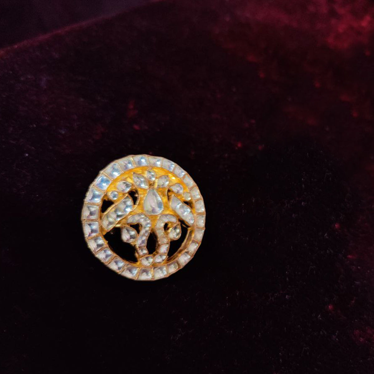 Alem Jadau Kundan Finger Ring
