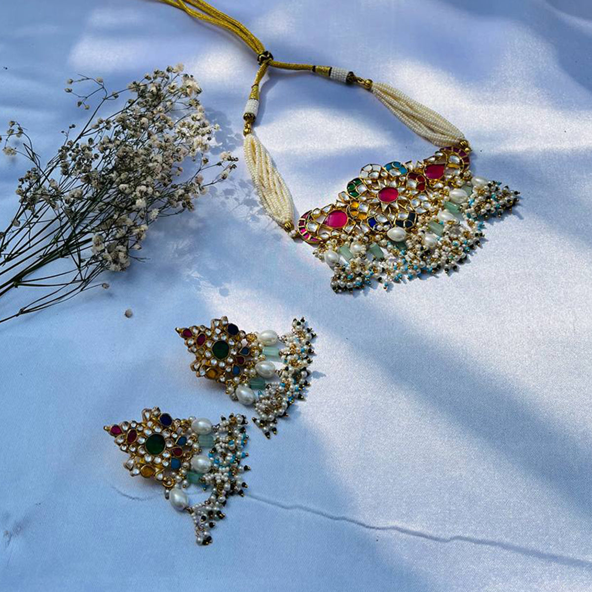 Harshita Multi Kundan Choker Set
