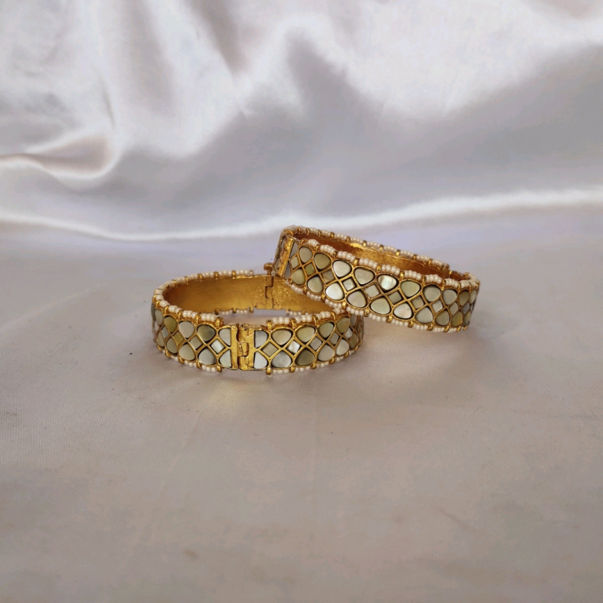 Fizala Mother Of Pearl Bangles