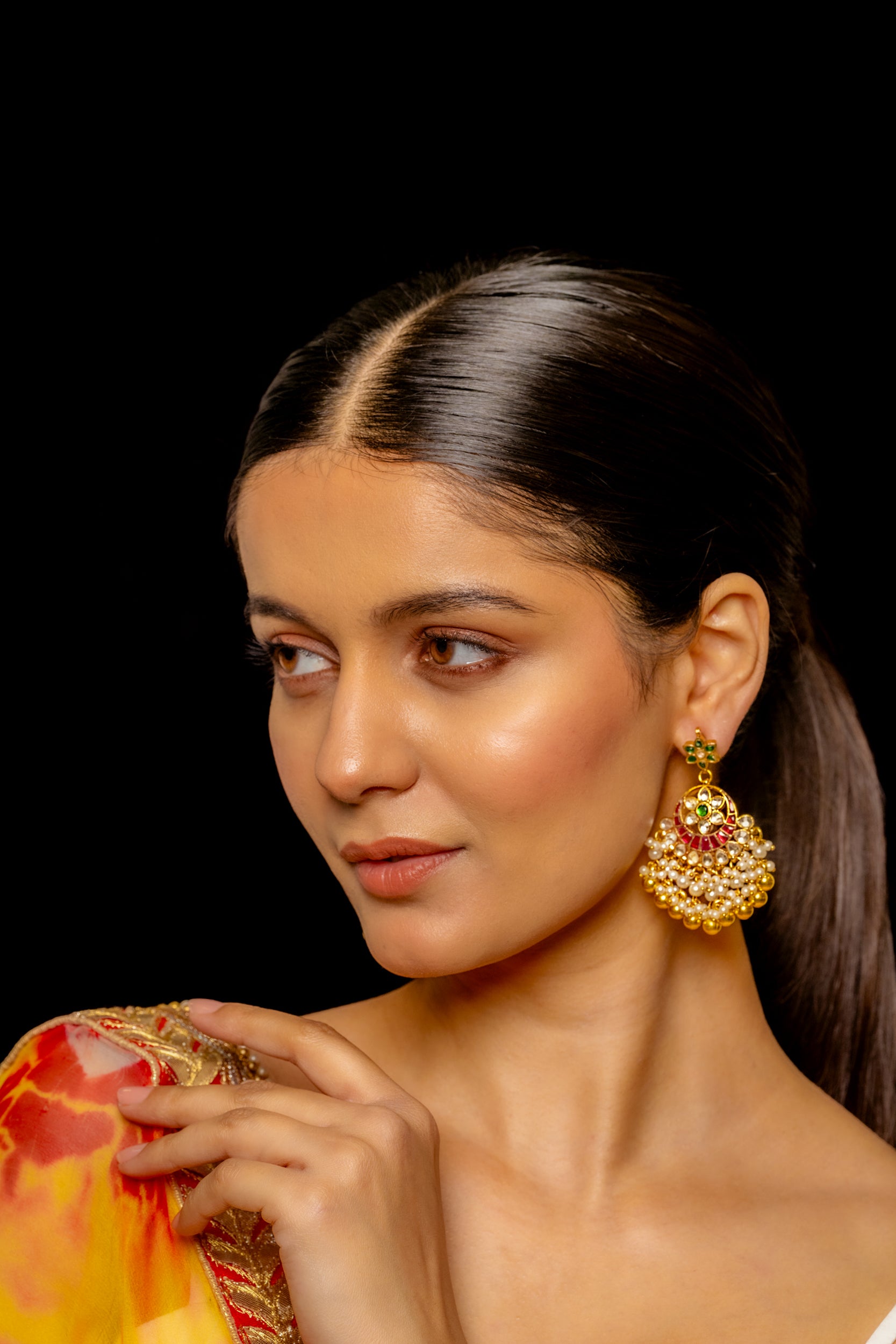 Pranava Chandbali Earrings