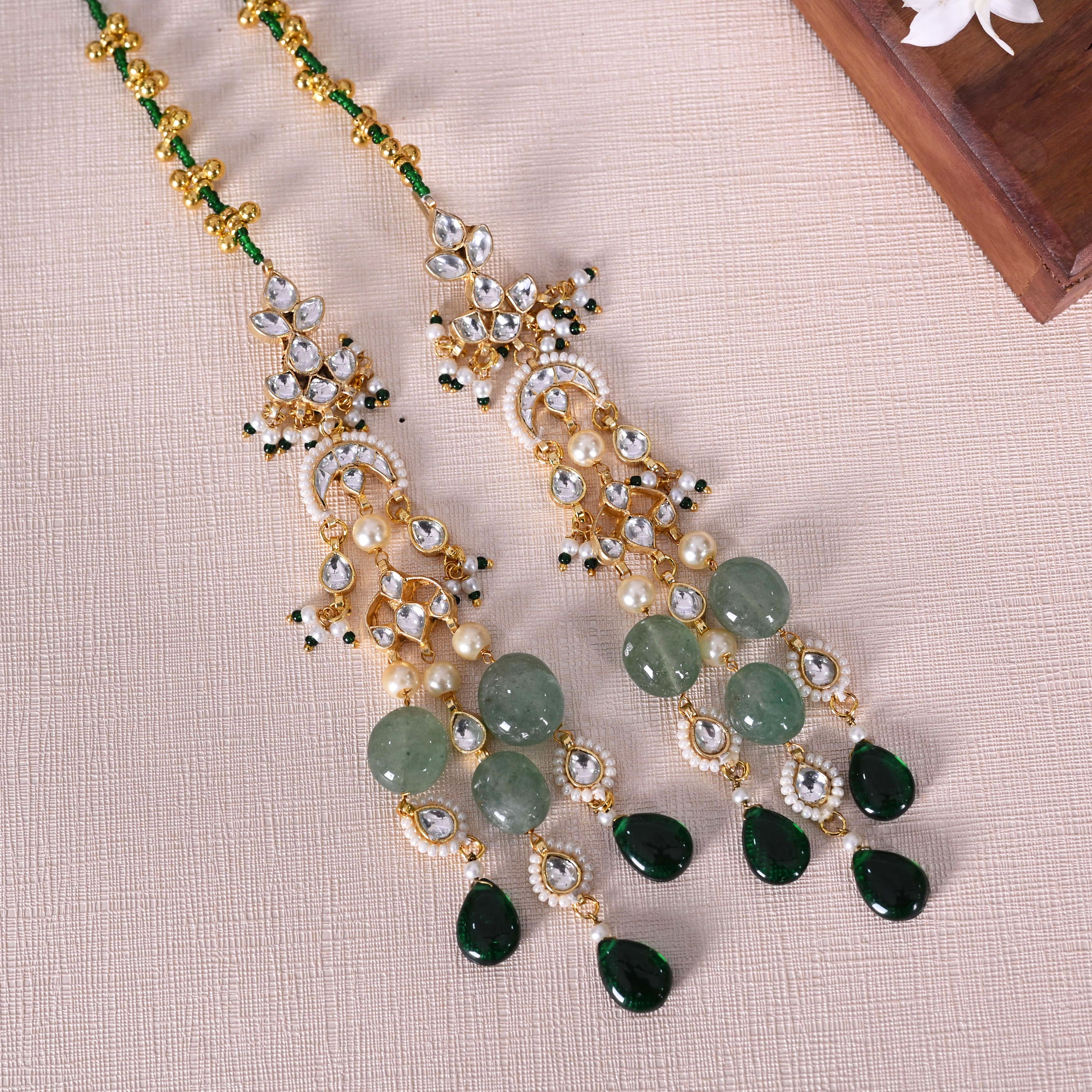 SJE1099- Multi Colour Gold Plated Jadau Kundan Dangler Earrings