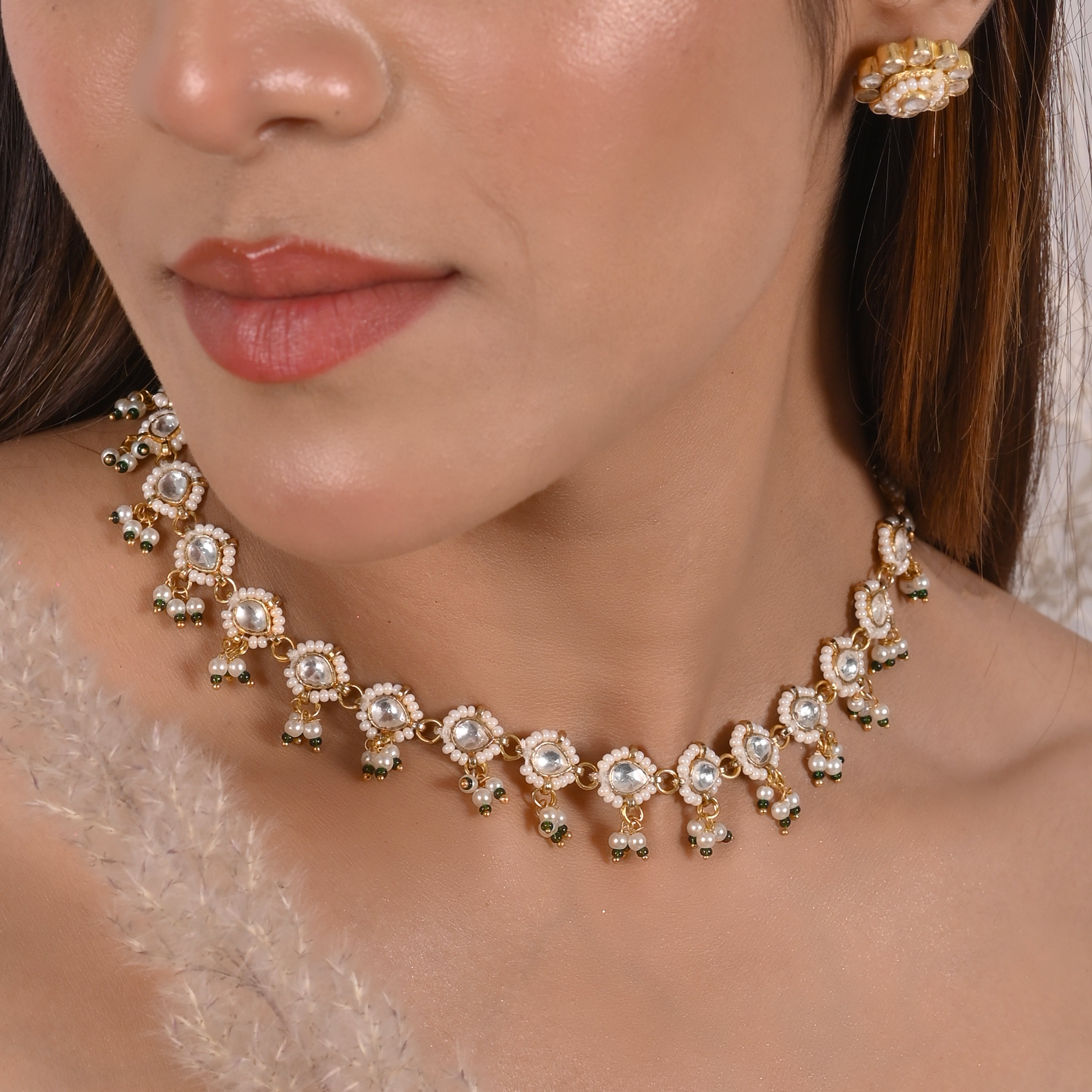 Monk Jadau Kundan Neklace