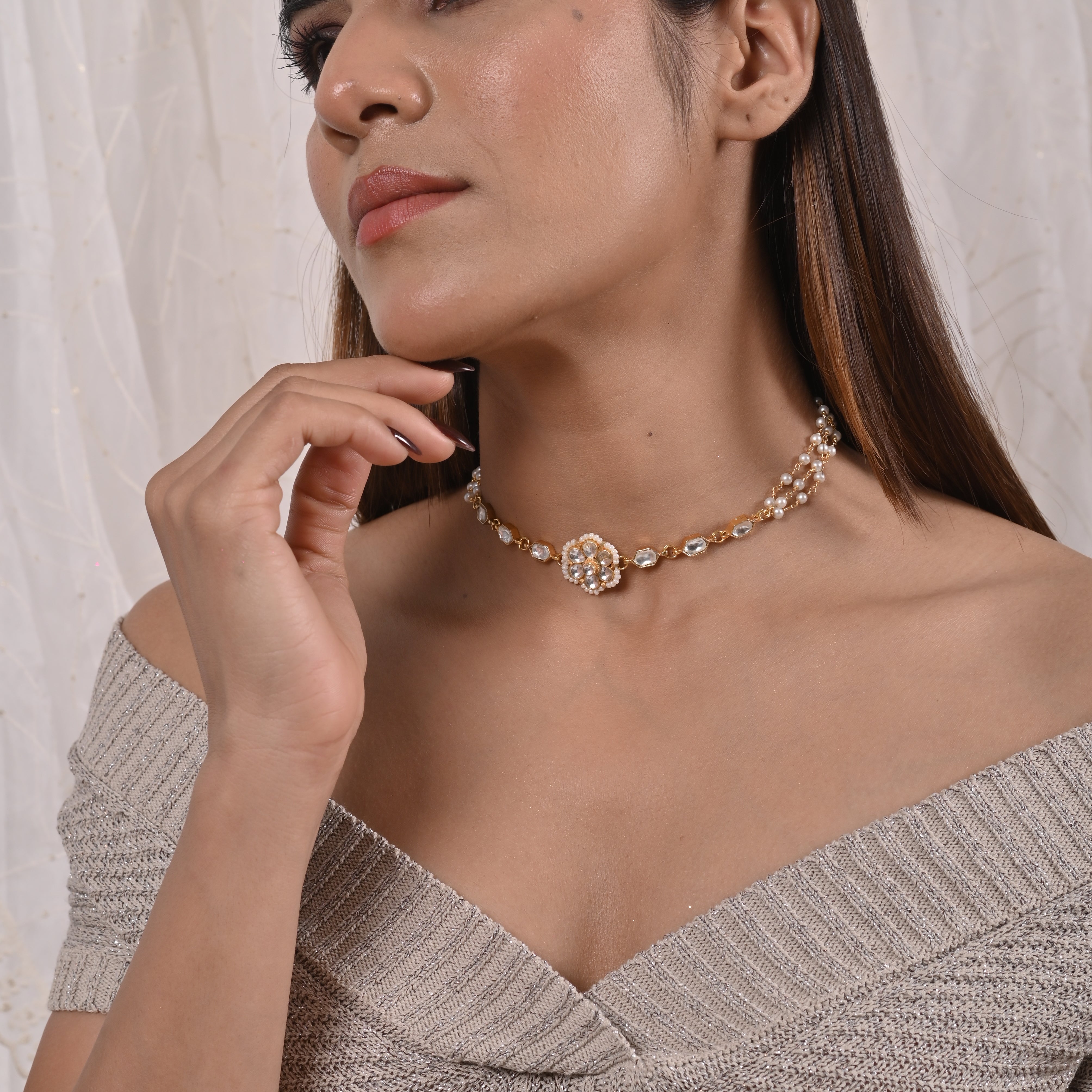 Isharya Jadau Kundan Choker