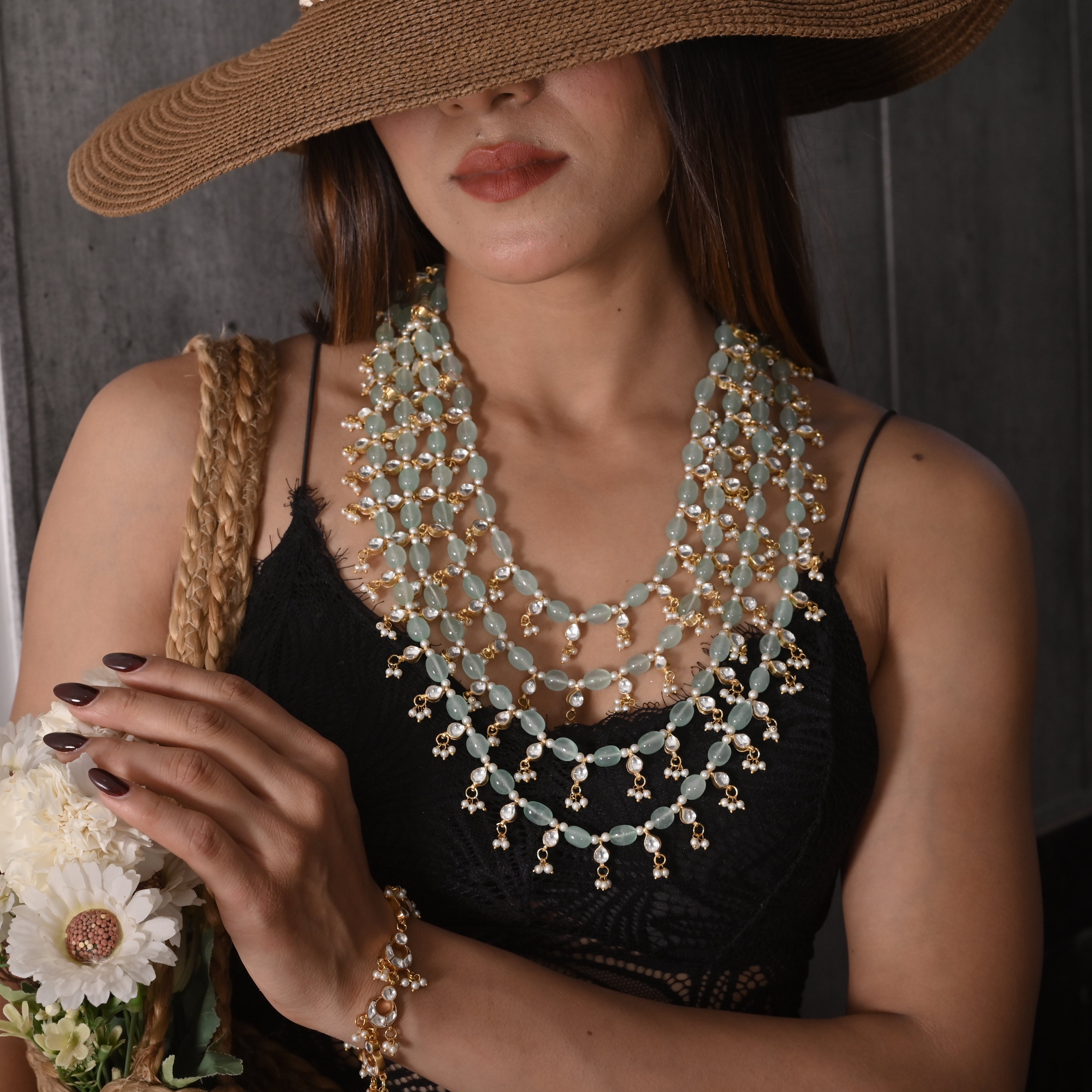 Aebigail Pearl Layered Maala