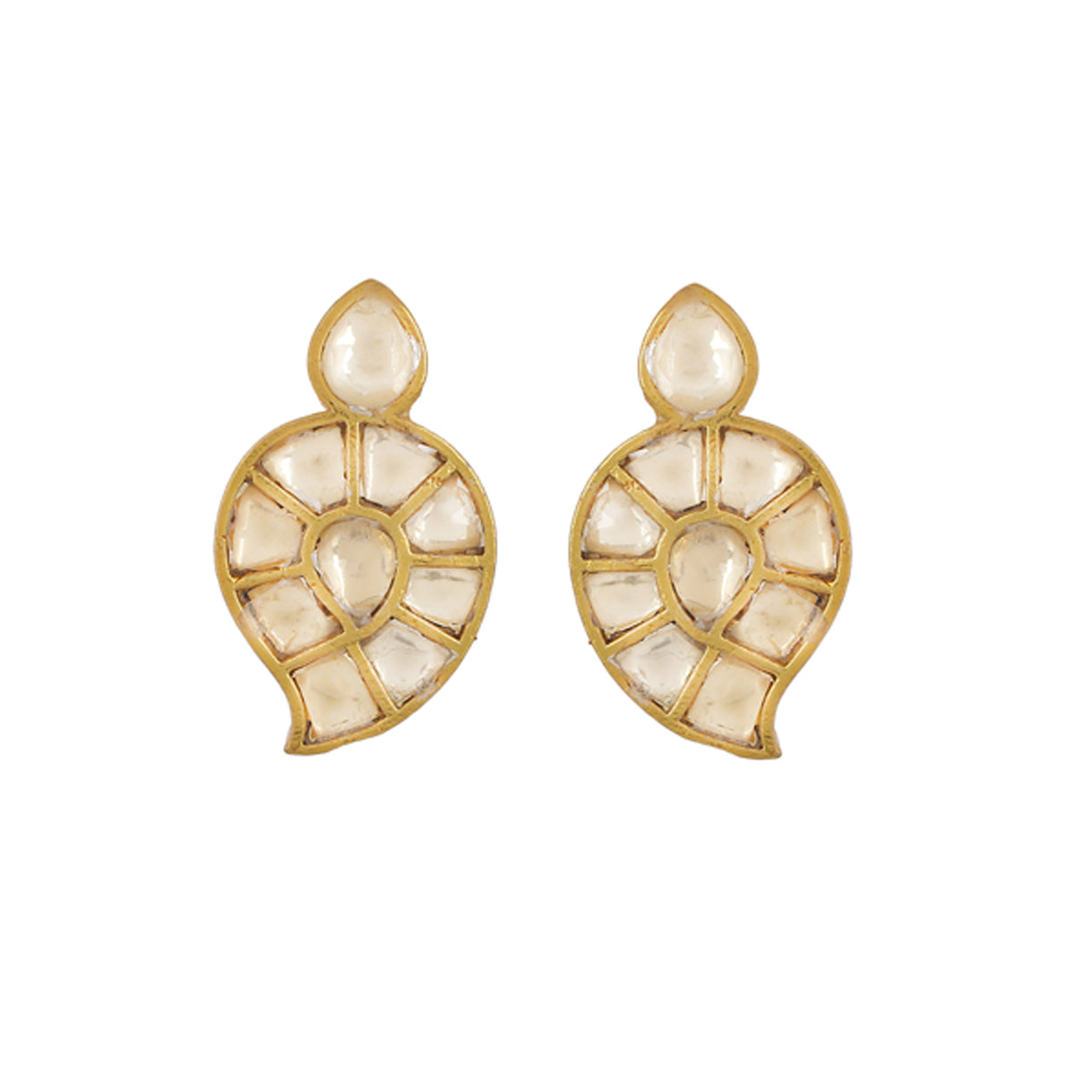 SJN0005- White Colour Gold Plated Jadau Kundan Hasli