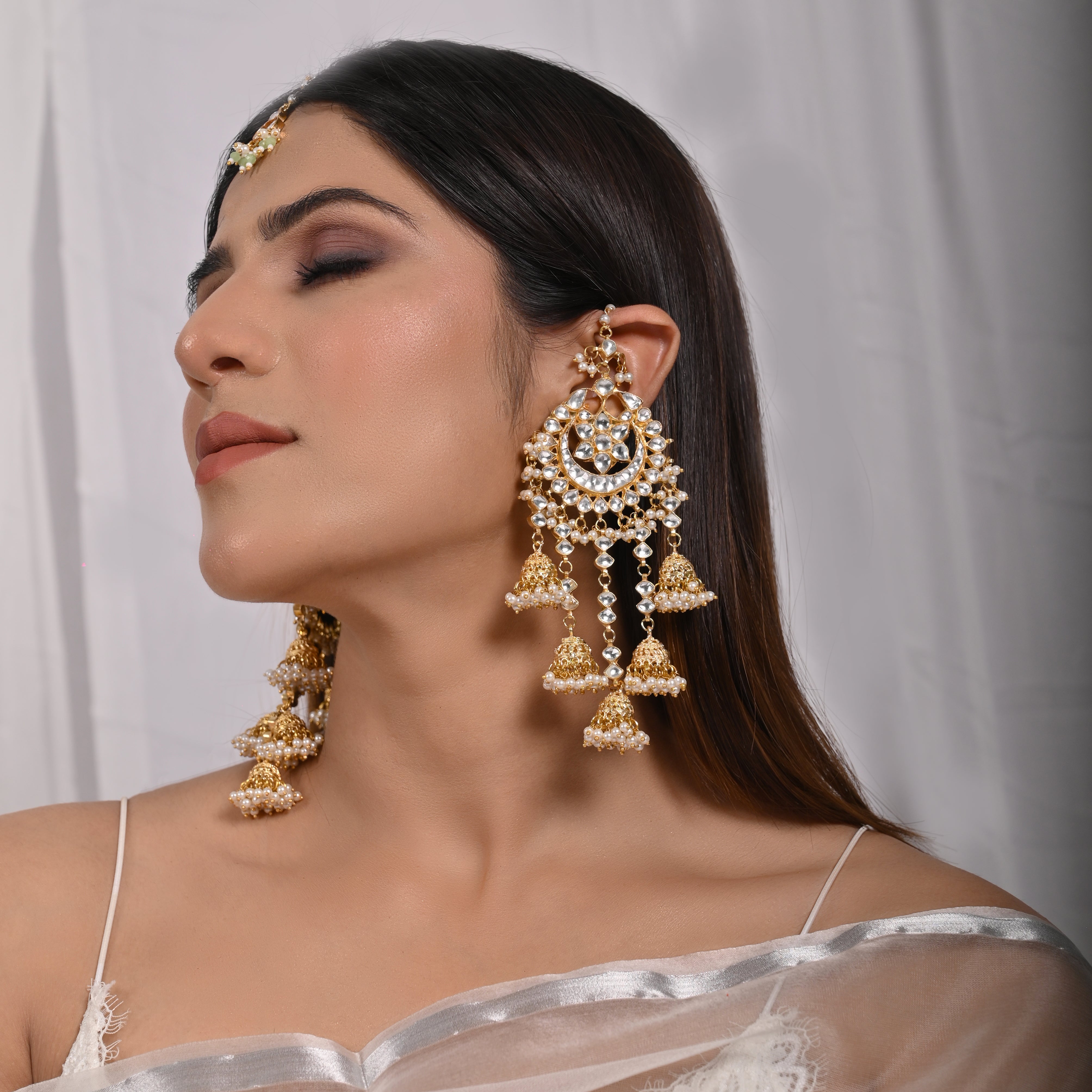 Arzu Star Jhumki Statment Earrings