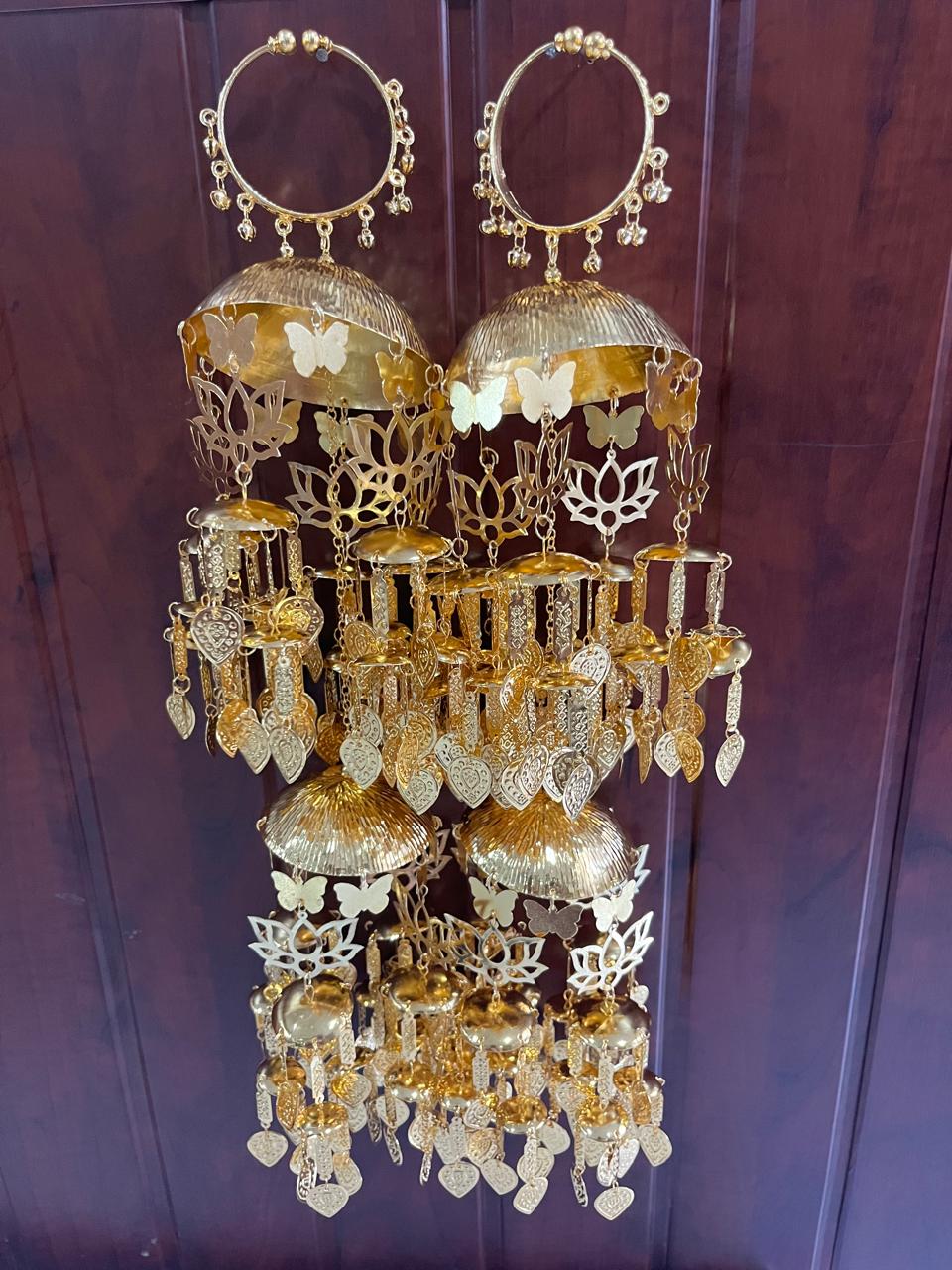 Surmai Traditional Indian Bridal Kaleera with Gold Plating