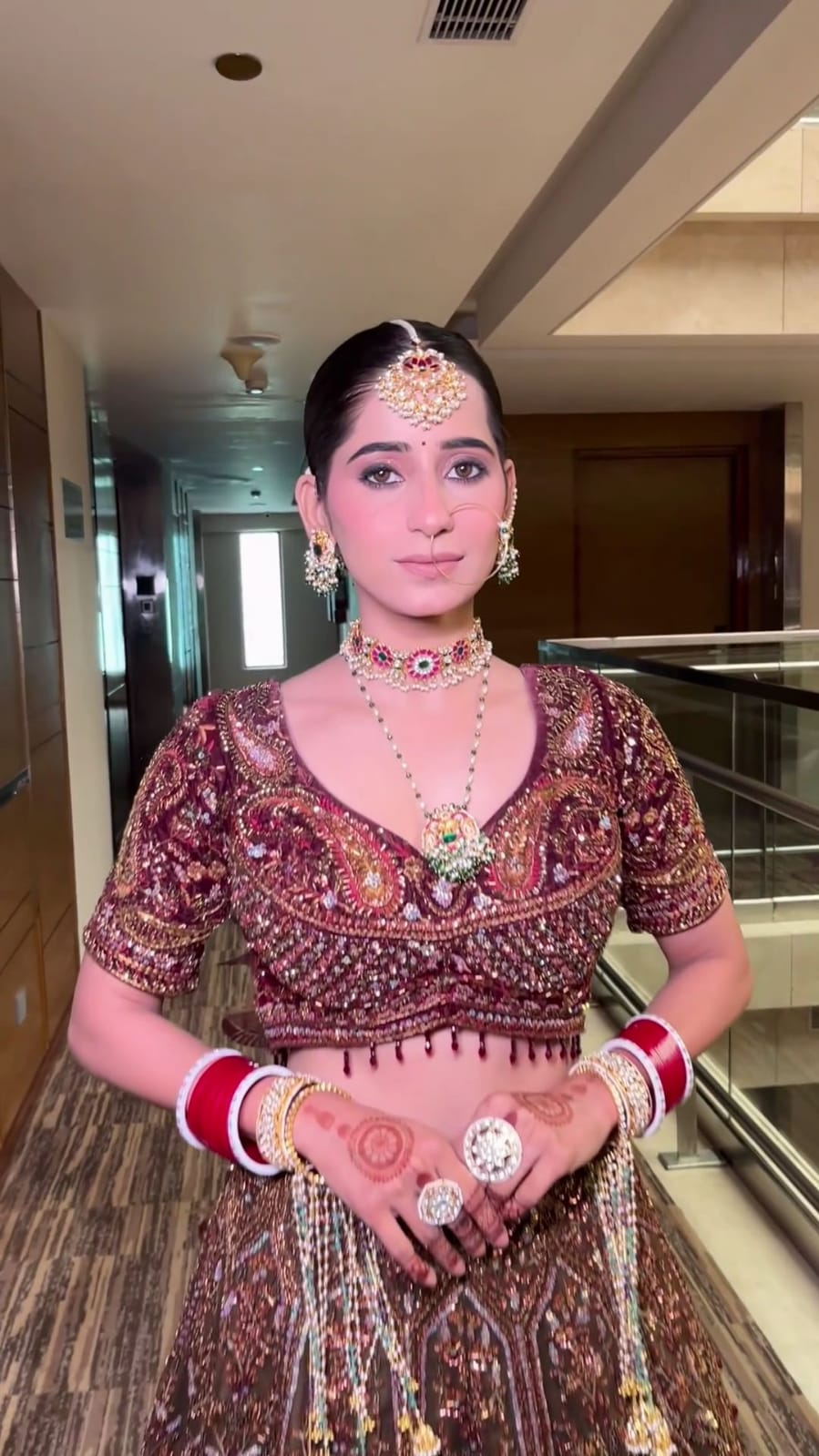 Myra Choker with Pendant and Earrings and Tika