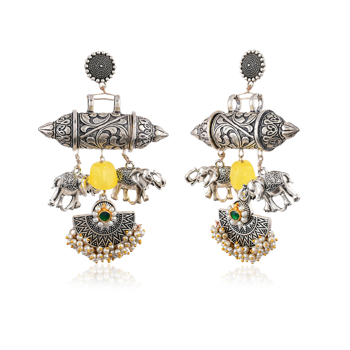 Unika Tribal Yellow Earrings