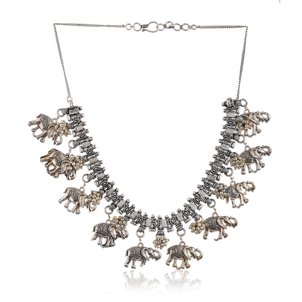 Adisa Elephant Tribal Long Necklace