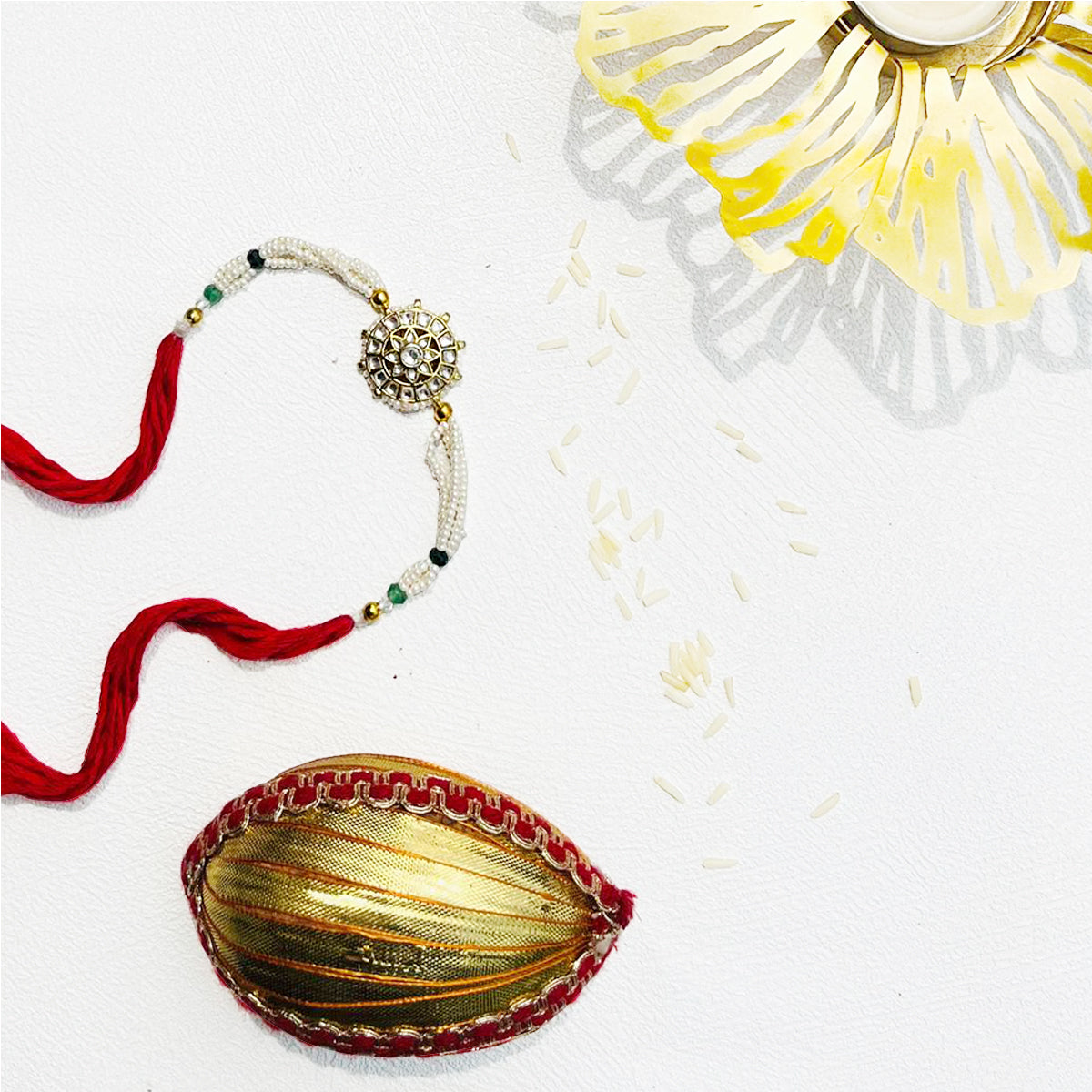 Darpan Jadau Kundan Rakhi