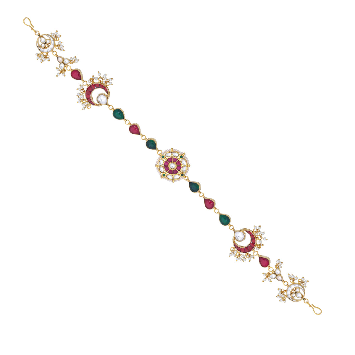 SJH008-Multicolor Chand Headband | Sheeshphool | Bridal Wear