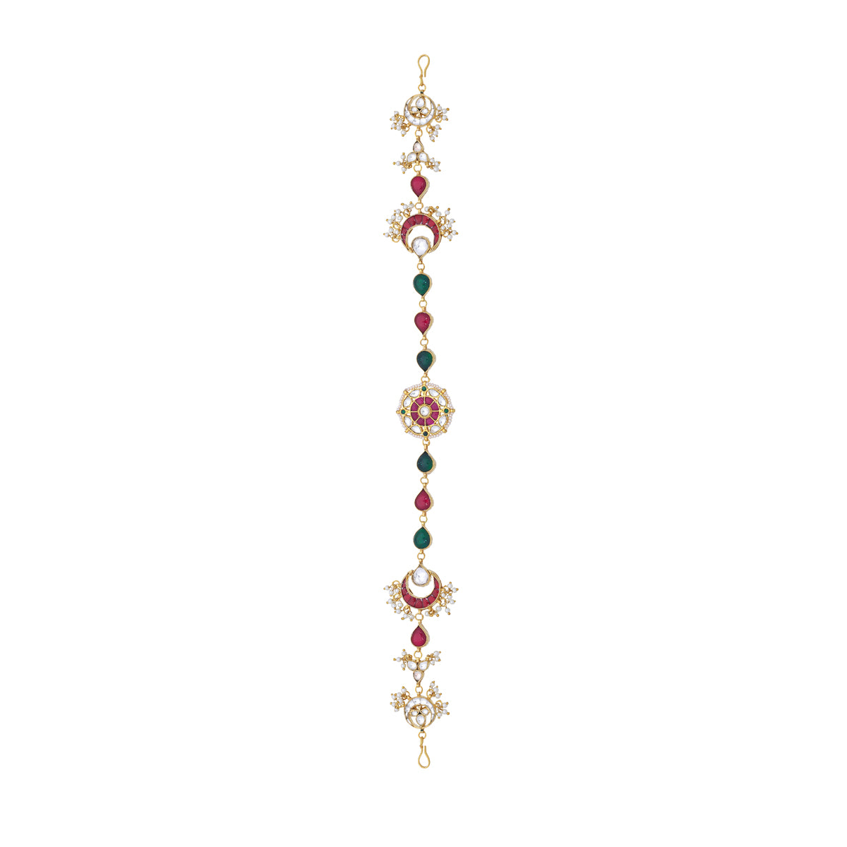 SJH008-Multicolor Chand Headband | Sheeshphool | Bridal Wear