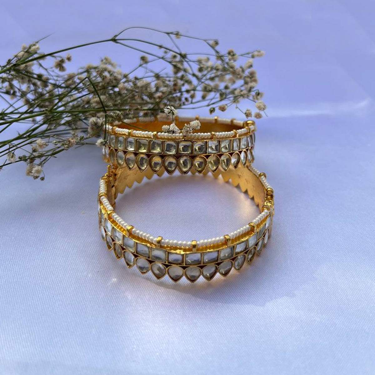 Sadira Jadau Kundan Bangles