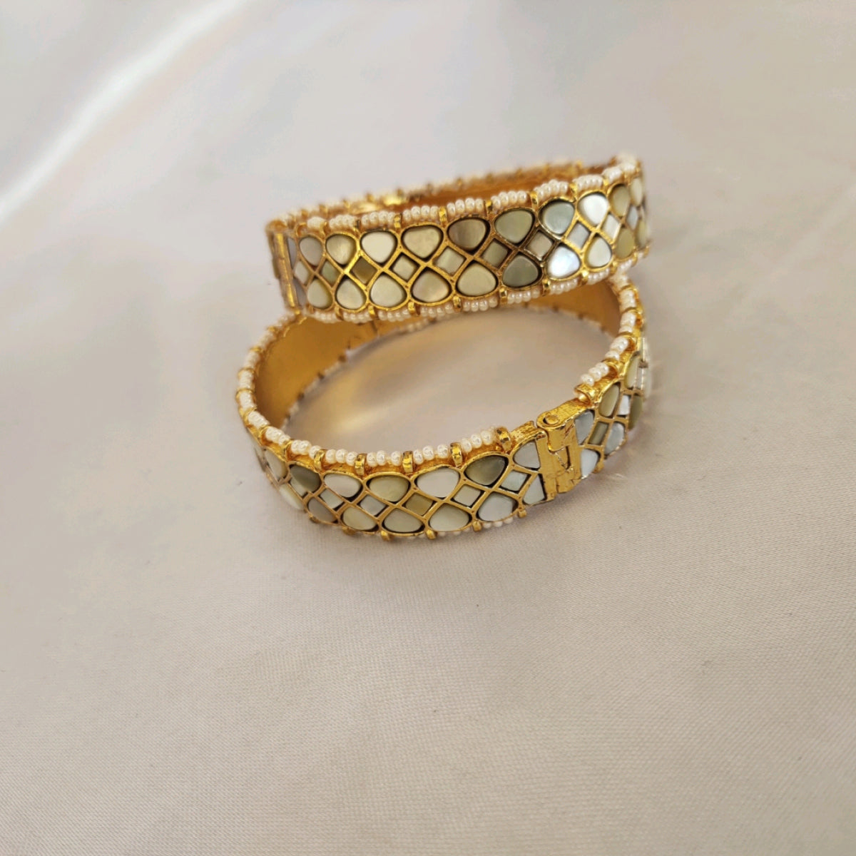 Fizala Mother Of Pearl Bangles