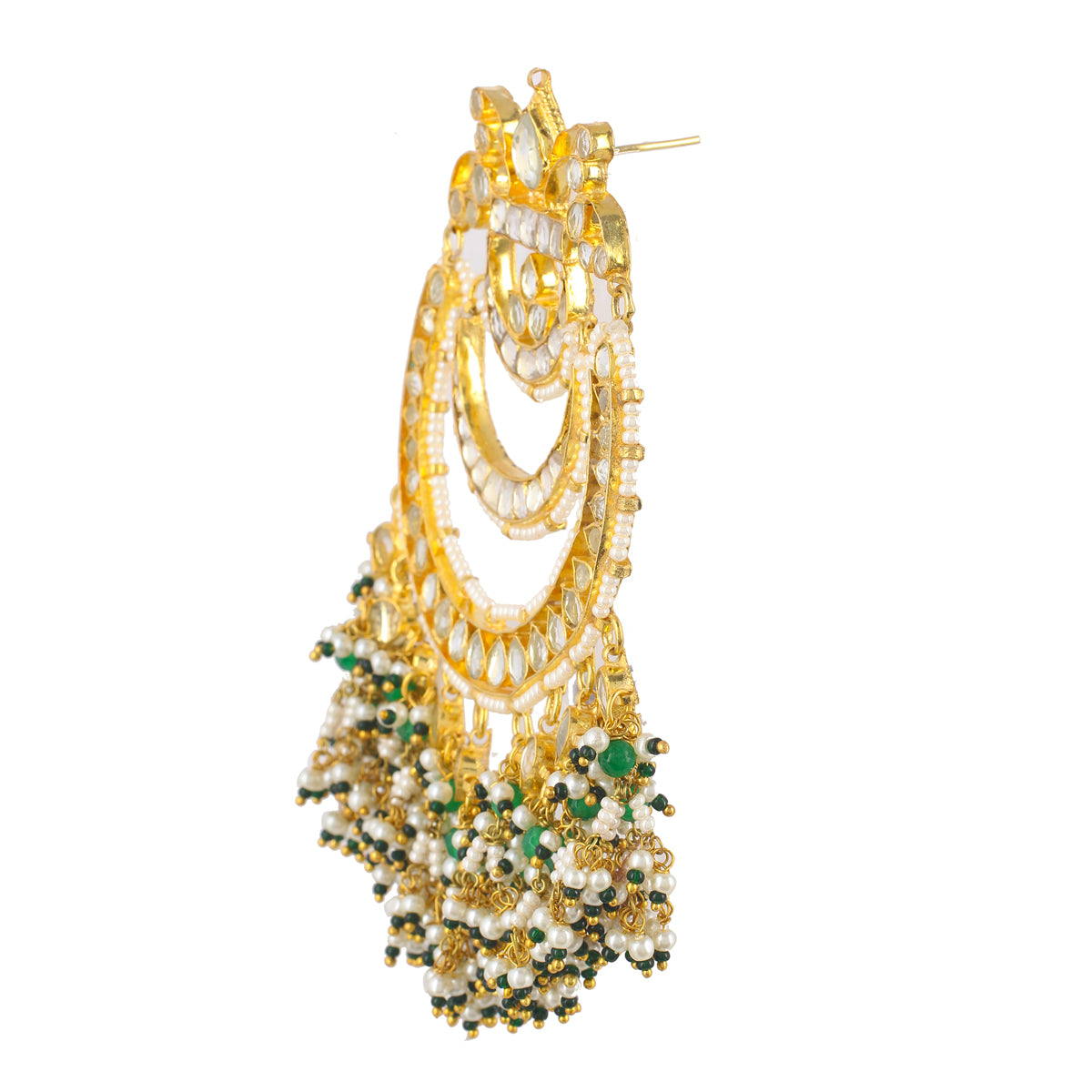 Bidyut Kundan Chandbali Earrings