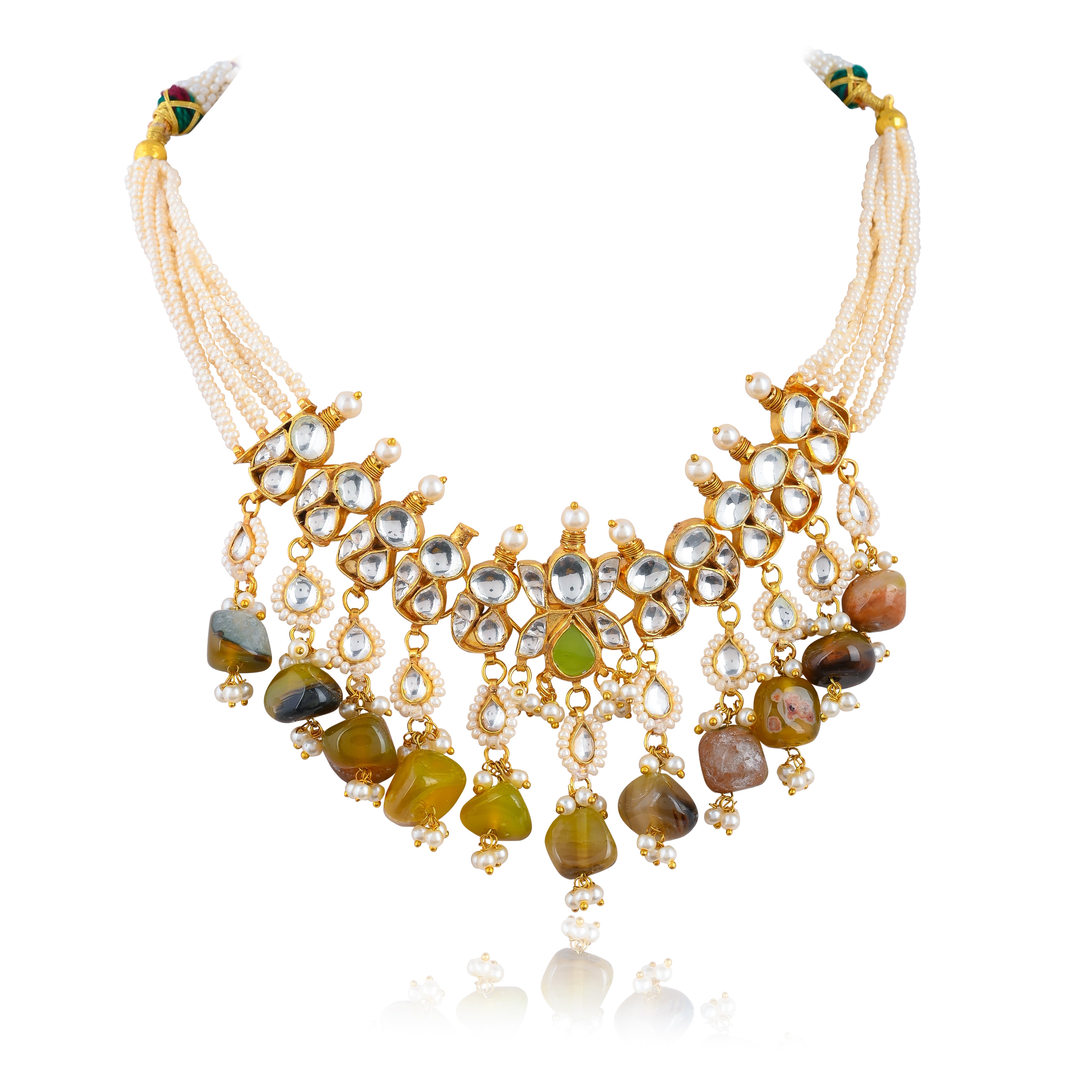 Bhakti Sea Green Choker Set
