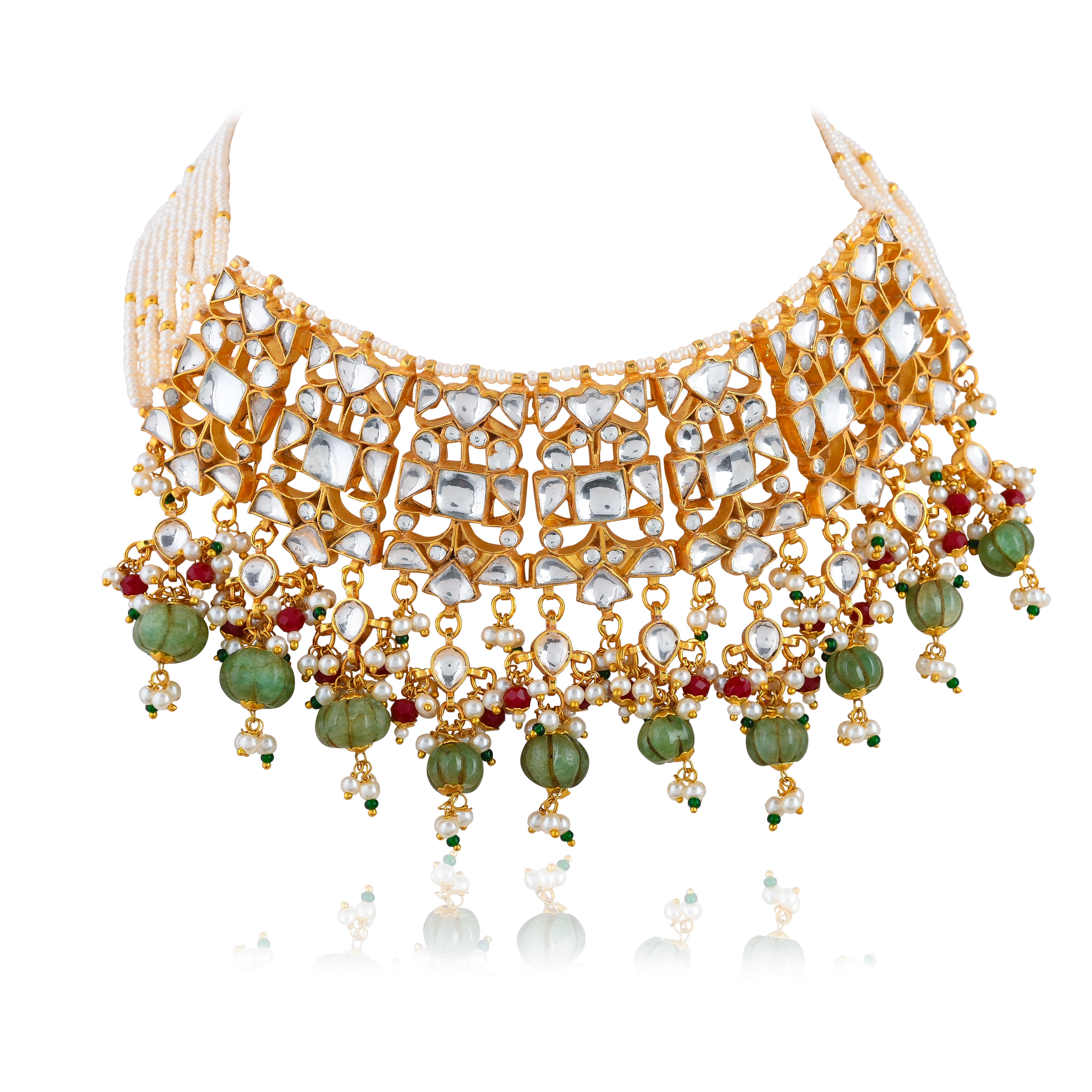 Priyassi Jadau Kundan Choker Set